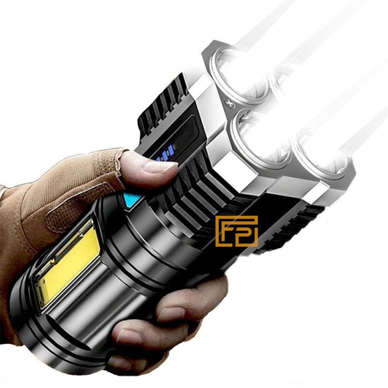 Super Lanterna Flashlight 4 LEDs - Ferramenta Prática